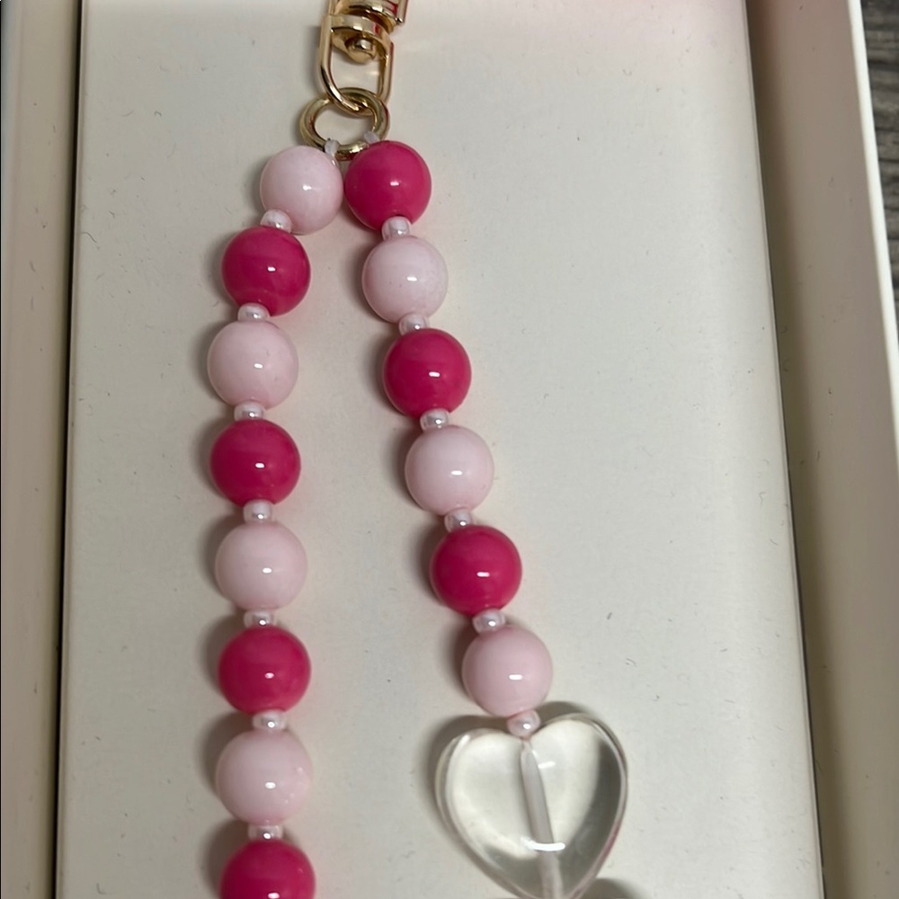 Macrae & Co | Pink Heart Bag Charm - Picture 6 of 9